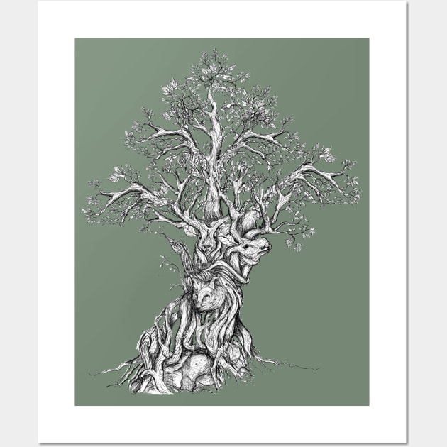 Tree of Wild Whispers (White) Wall Art by Mainahste